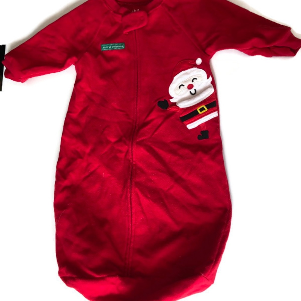 My First Christmas Baby Boy outfit Santa Claus